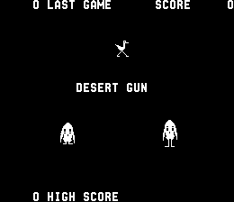 Desert Gun Title Screen